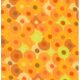 Valori Wells Bliss Micro Fleece - Circles - Tangerine Fabric photo
