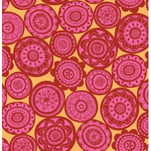 Erin McMorris Summersault Fabric - Cartwheel - Rose