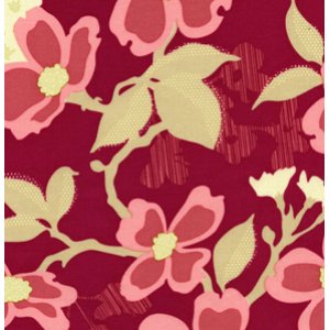 Joel Dewberry Modern Meadow Fabric - Sunflower - Berry