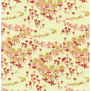 Joel Dewberry Modern Meadow Fabric - Flower Fields - Berry