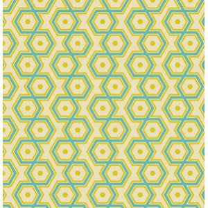 Joel Dewberry Notting Hill Fabric - Hexagons - Aquamarine