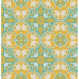 Joel Dewberry Notting Hill Fabric - Historic Tile - Canary