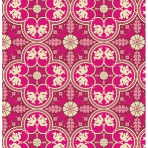 Joel Dewberry Notting Hill Fabric - Historic Tile - Plum