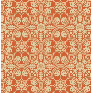 Joel Dewberry Notting Hill Fabric - Historic Tile - Tangerine