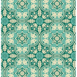 Joel Dewberry Notting Hill Fabric - Historic Tile - Teal