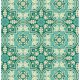 Joel Dewberry Notting Hill - Historic Tile - Teal Fabric photo