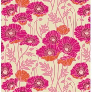 Joel Dewberry Notting Hill Fabric - Pristine Poppy - Magenta