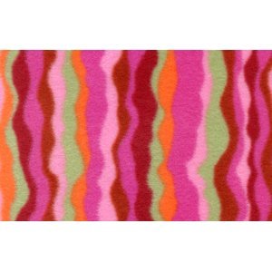 Brandon Mably Micro Fleece Fabric - Waves - Lipstick