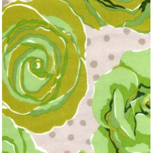 Valori Wells Urban Flannels Fabric - Roses - Green