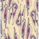 Tina Givens Opal Owl Flannel - Grain - Violet Fabric photo