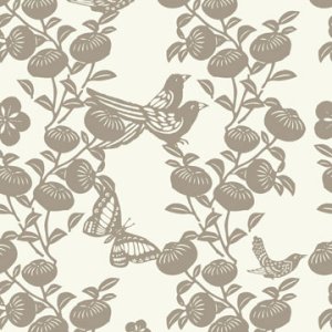 Ty Pennington Fleece Impressions Fabric - Papercut - Taupe