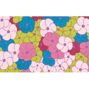 Melissa White Fairlyte Garden Fabric - Blossom Swirl - Vibrant