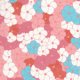 Melissa White Fairlyte Garden - Blossom Swirl - Faded Fabric photo