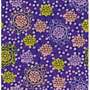 FreeSpirit Design Loft Chiffon Fabric - Medallion - Purple