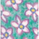 George Mendoza Colors of the Wind Fleece - Joyce Floral - Green Fabric photo