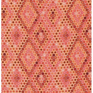 Tula Pink Salt Water Fabric - Tortoise Shell - Coral