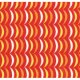 Tim and Beck Apple Jack - Scallop Stripe - Red (39516 18) Fabric photo