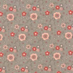 Sandy Gervais Flirt Fabric - Bouquet - Grey (17703 16)