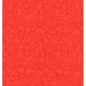 Sandy Gervais Flirt Fabric - Lacy Heart - Tonal Rose Red (17705 22)