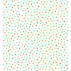 Sandy Gervais Flirt Fabric - Small Dot - Grey/Blue Bird (17709 14)