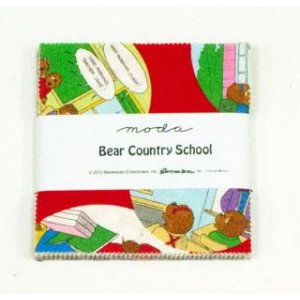Berenstain Bears Bear Country School Precuts Fabric - Charm Pack