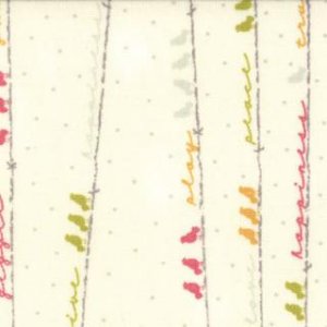 Sweetwater Noteworthy Fabric - Sing Out Loud - Vanilla (5502 11)