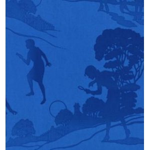 Nancy Drew Get a Clue With Nancy Drew Fabric - Mystery Scene - Mysterious Midnight Blue (1344 15)