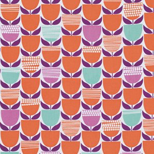 Erin McMorris Moxie Fabric - Buttercup - Tangerine