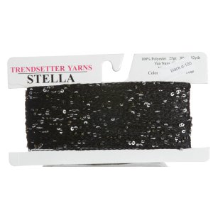 Trendsetter Stella Yarn - 02 Black Silver