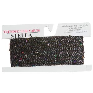 Trendsetter Stella Yarn - 04 Black Multi