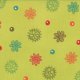 Keiki Mind Your Ps & Qs - Dots and Daisies - Chartreuse (32713 12) Fabric photo