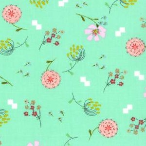 Aneela Hoey Posy Fabric - Bouquet - Forget Me Not (18553 11)