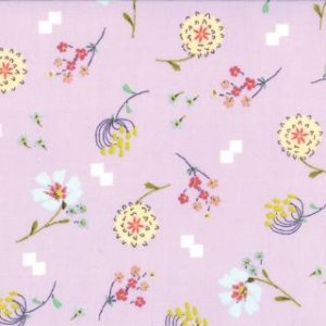 Aneela Hoey Posy Fabric - Bouquet - Lilac (18553 14)