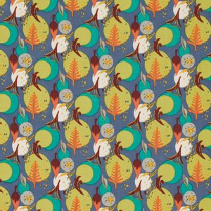 Felicity Miller Charleston Farmhouse Fabric - Bloomsbury - Aquamarine