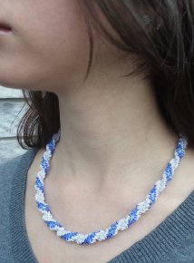 Javori Designs Leah Twist Necklace - Sapphire