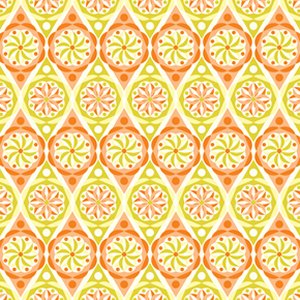 Jenean Morrison Power Pop Fabric - Big Star - Orange