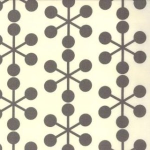 Zen Chic Comma Fabric - Asterisks - Chalk Slate (1511 17)