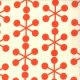 Zen Chic Comma - Asterisks - Chalk Tangerine (1511 19) Fabric photo