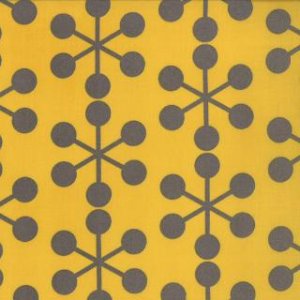 Zen Chic Comma Fabric - Asterisks - Mustard (1511 16)