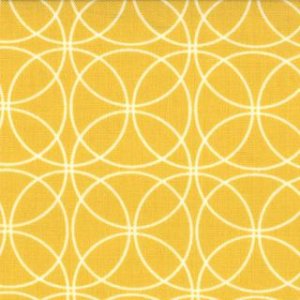 Zen Chic Comma Fabric - Swinging - Mustard (1513 20)