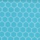 Jenn Ski Oink-A-Doodle-Moo - Chicken Wire - Turquoise (30527 16) Fabric photo