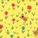 Jenn Ski Oink-A-Doodle-Moo - Chicks and Daisies - Sunshine (30525 19) Fabric photo