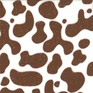 Jenn Ski Oink-A-Doodle-Moo Fabric - Cow Hide - Mud Eggshell (30524 31)