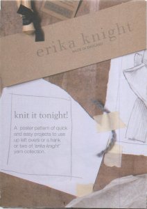 Erika Knight Patterns - Poster Pattern #1: Knit It Tonight Pattern