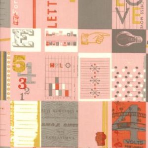 Julie Comstock 2wenty Thr3e Fabric - Love Letters - Petal (37050 12)