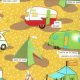 Mary Jane Glamping - Tents & Trailers - Honey Bee (11601 16) Fabric photo