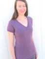 Knitting Pure and Simple Summer Sweater Patterns - 1303 - Top Down V-Neck Pullover Patterns photo