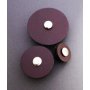 Jul Leather Pedestal Buttons - Chocolate - Small 7/8