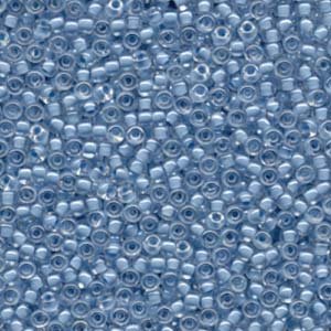 Miyuki Seed Beads Size 8/0 - 100g Bag - 9221 - Sky Blue Lined Crystal