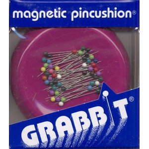 Blue Feather Products Grabbit Magnetic Pincushion - Raspberry